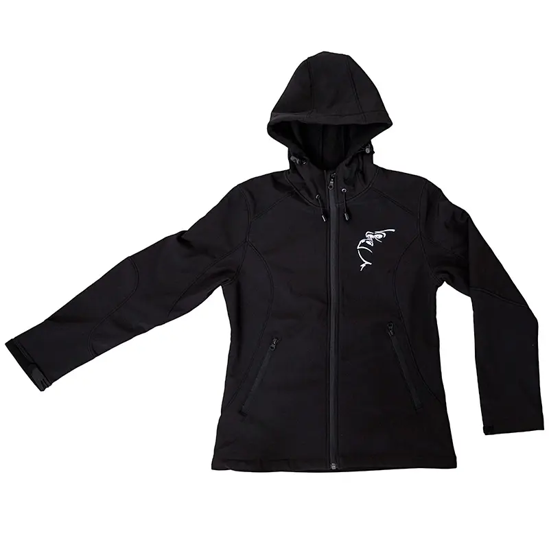 Softshell Jas zwart met Gorilla Outline - Mannen - 1.webp