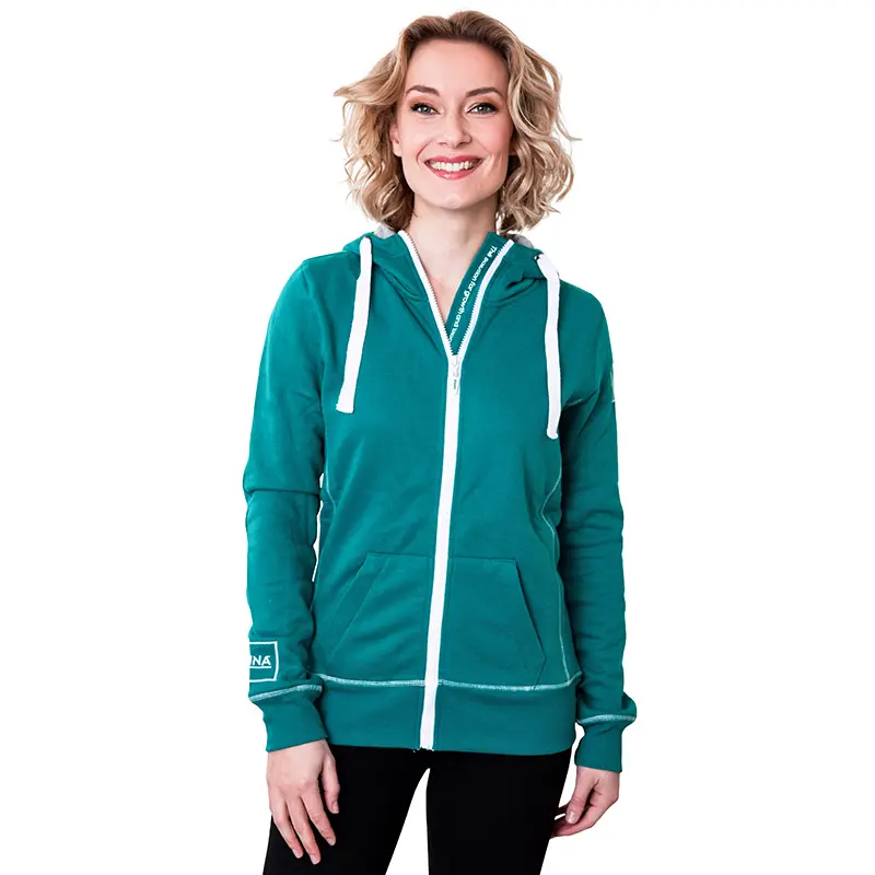 Hooded Vest Green with CANNA logo - Women